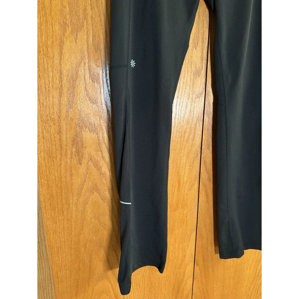 Athleta Runabout Yoga Athletic Stretch Pants Black Womens S Small Waist Pocket - Picture 3 of 9